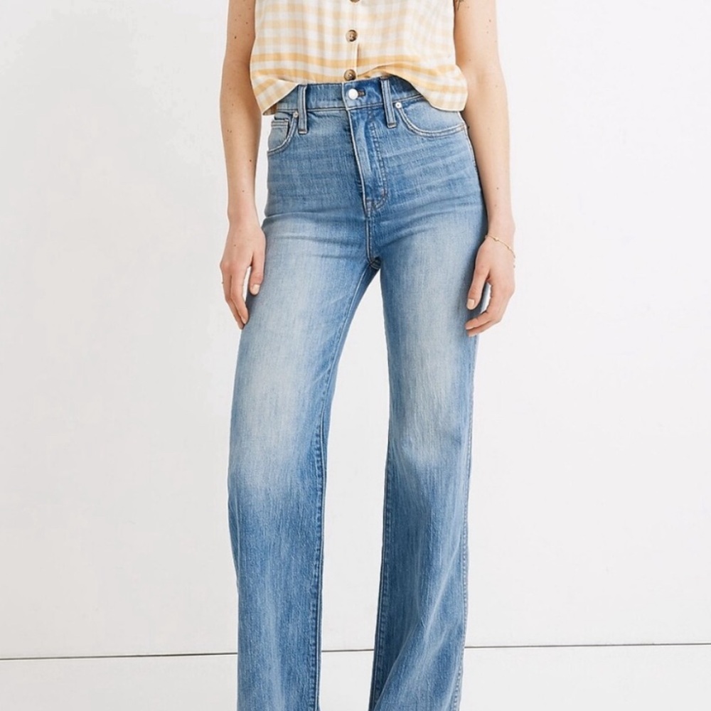 Madewell High Rise Wide Leg Flare